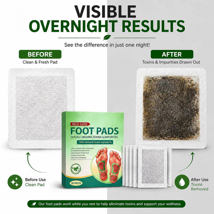 Herbal Foot Pads for Natural Detox & Sleep Support